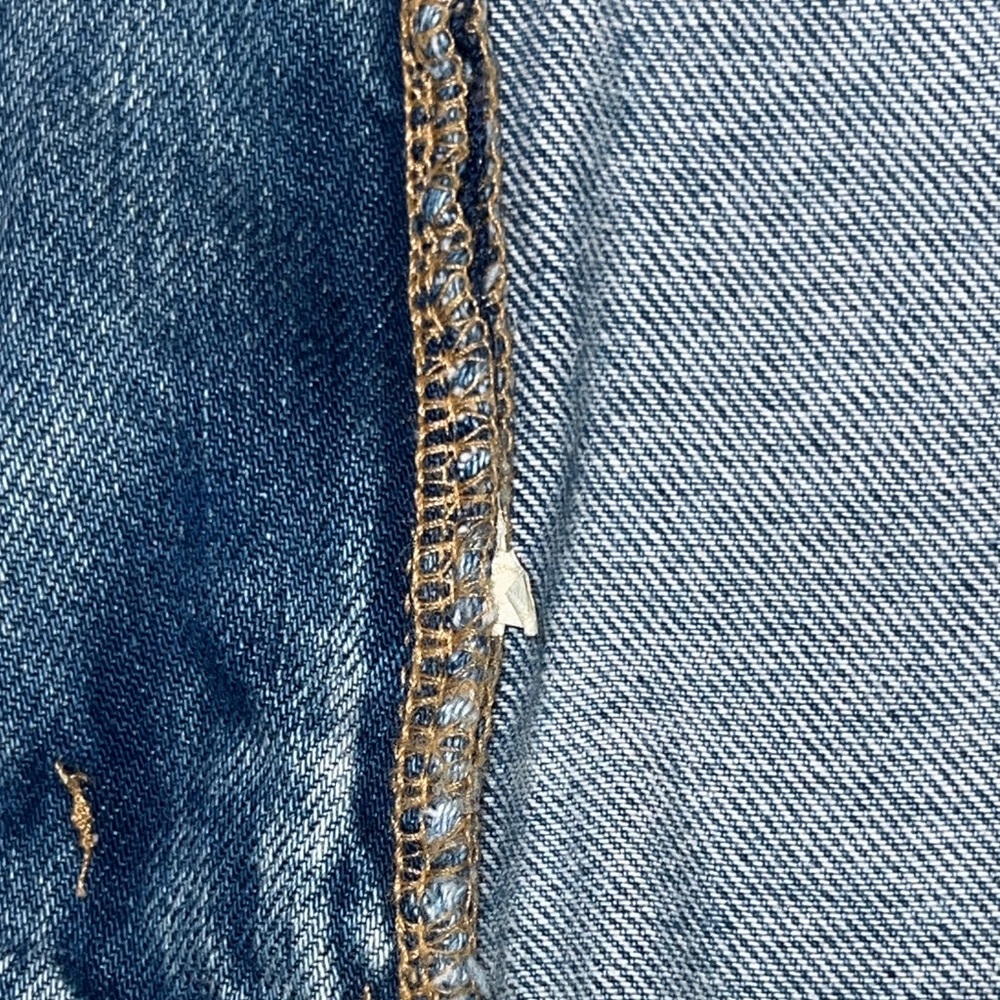 ZARA✨Cargo Jeans U.S. Women’s 6 Baggy Low Waisted Pockets Med Blue - Picture 16 of 16